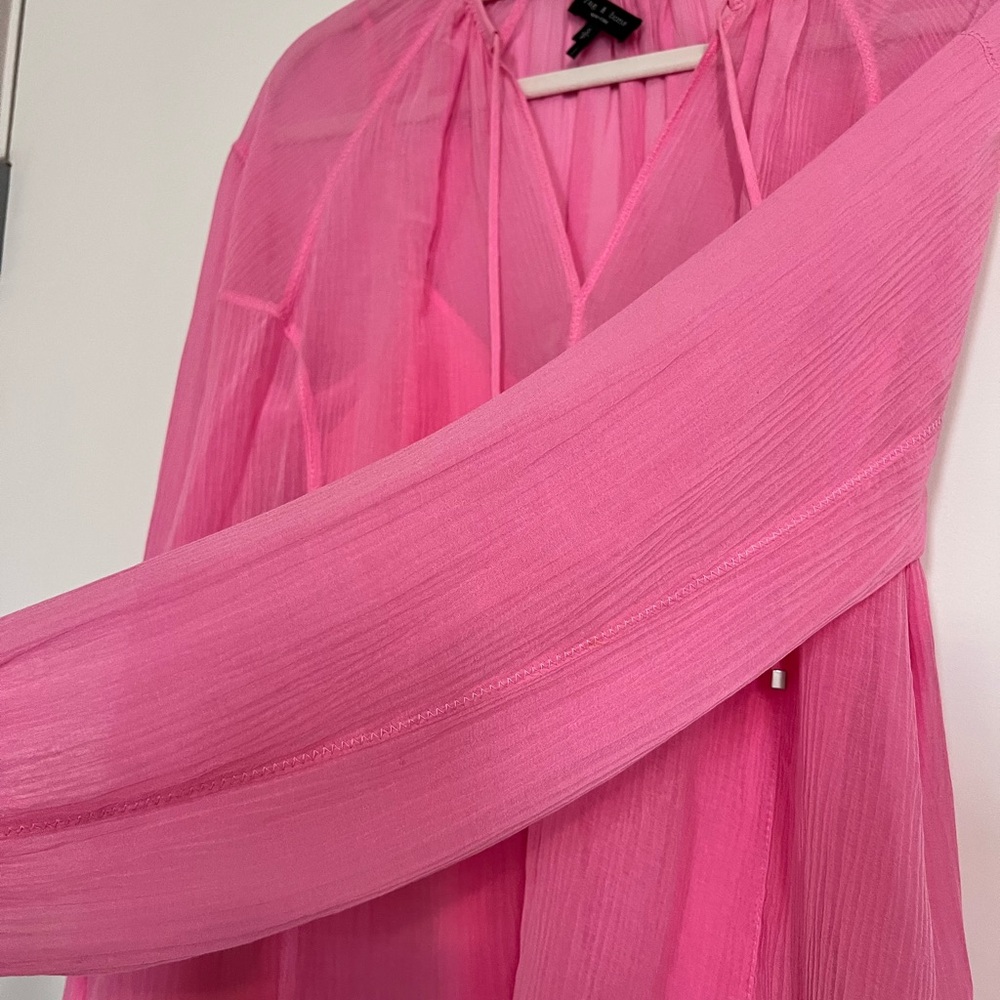 Rag & Bone Bright Pink Top - Picture 5 of 6